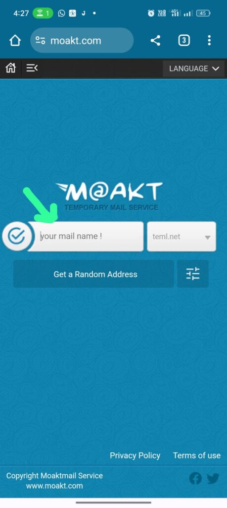 Create Temporary Email Address By Moakt.Com